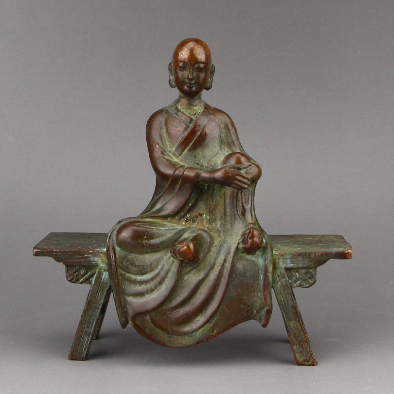 Vintage Chinese Red Copper Buddha Statue (1 of 8)