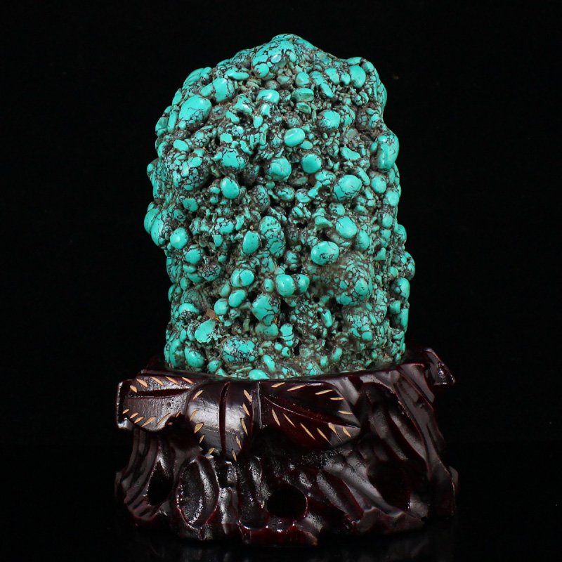 Vintage Turquoise Original Stone Statue (1 of 8)