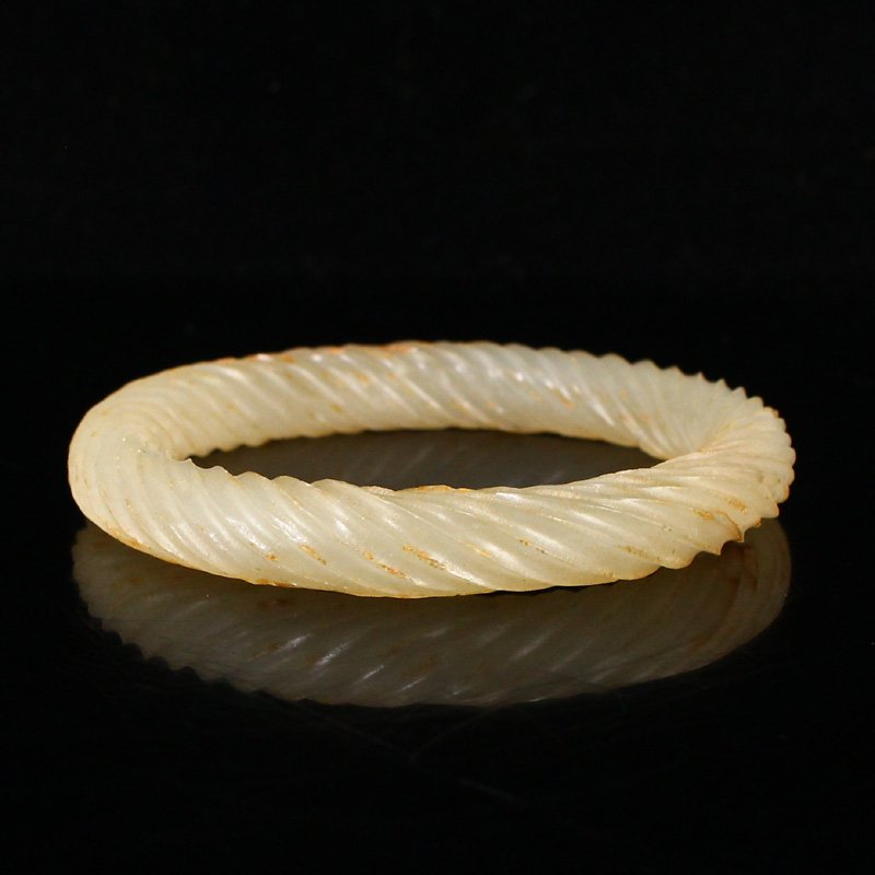 Inside Diameter 60 MM Chinese Hetian Jade Bracelet (1 of 6)
