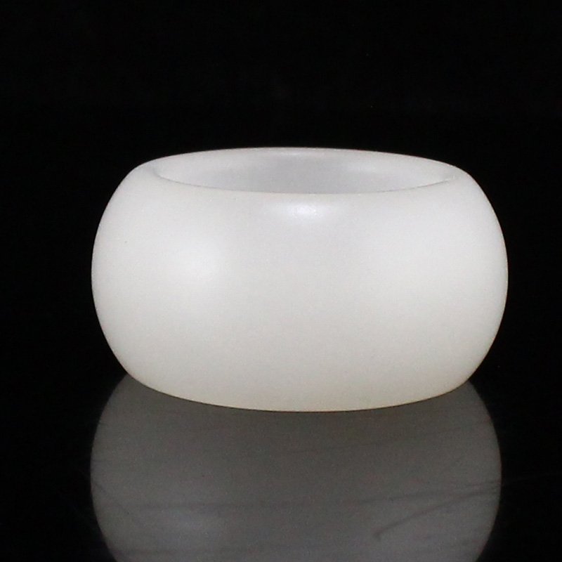 Chinese White Hetian Jade Ring (1 of 6)