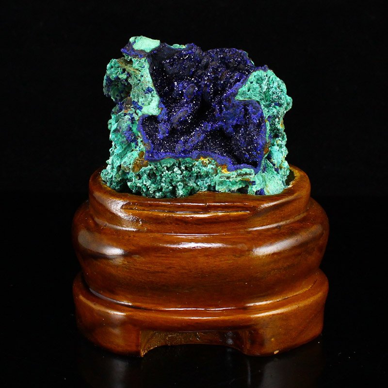 Beautiful Blue Copper Mine Original Stone Statue (1 of 7)