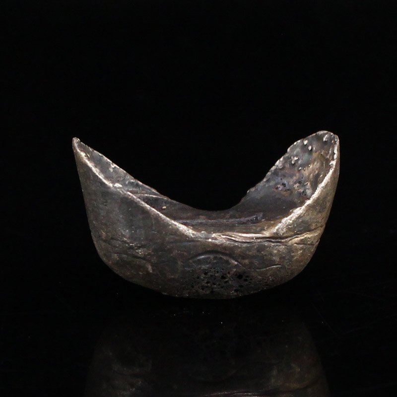 Chinese Qing Dynasty Pure Silver Ingot (1 of 5)