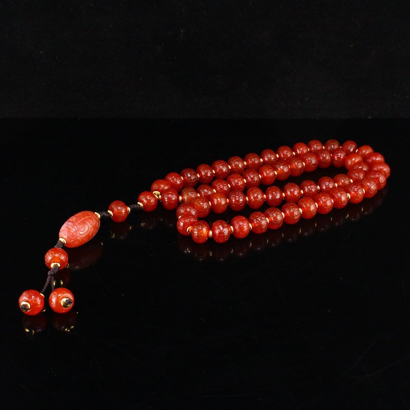 Beautiful Natural Red Agate Beads Necklace/Pendant (1 of 7)