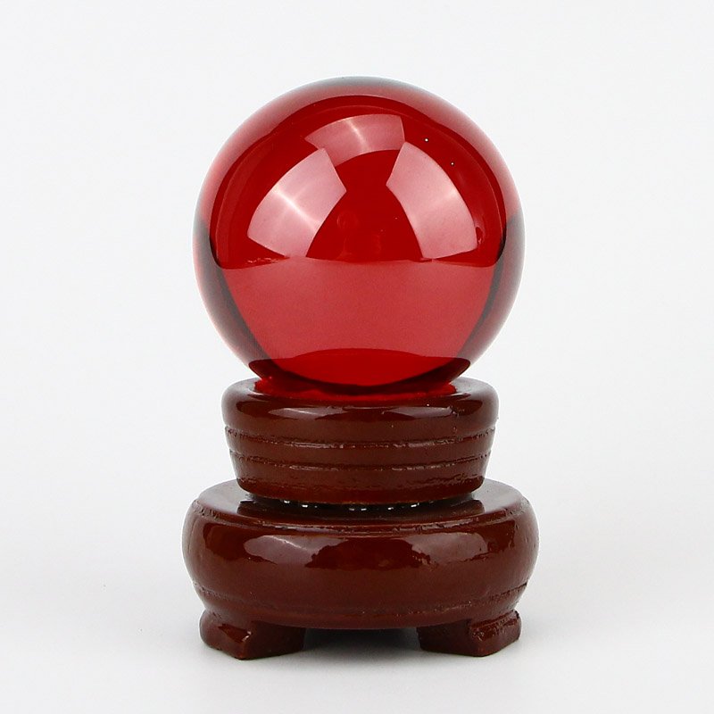 Chinese Natural Red Zircon Fengshui Ball: Chinese Natural Red Zircon Fengshui Ball Dimension: 50(mm) 1.97(inches) Weight: 0.91 lbs/411 g The total weight does not include the base. The base is included after you have won the auction.