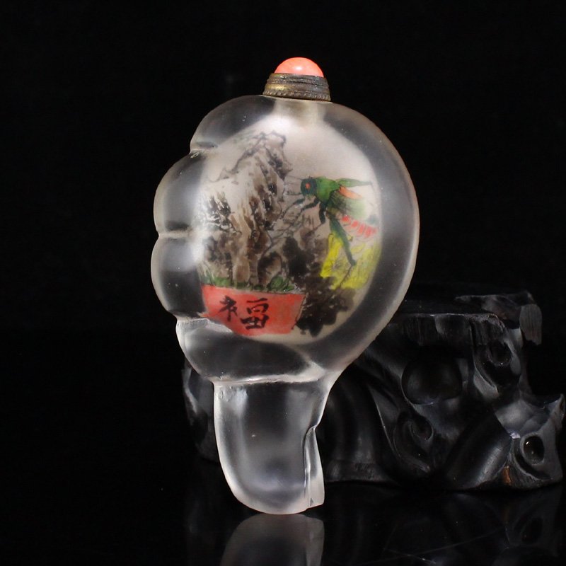 Chinese Crystal Inside Painting Snuff Bottle (1 of 8)