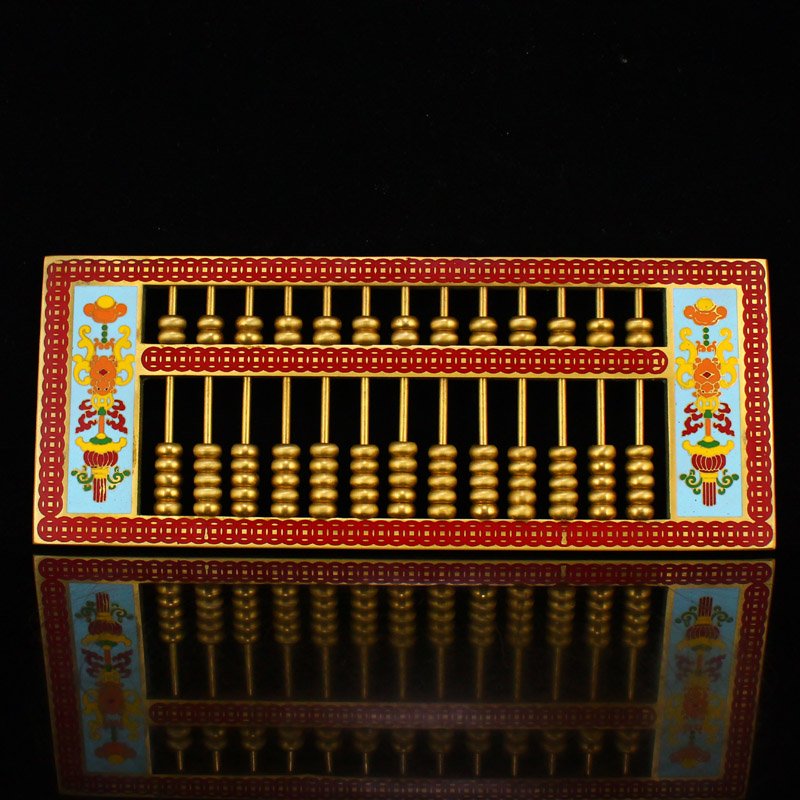 Exquisite Chinese Gilt Gold Bronze Cloisonne Abacus (1 of 7)
