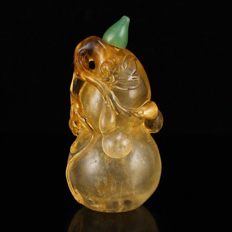 Chinese Qing Dy Crystal Gourd Snuff Bottle (1 of 6)