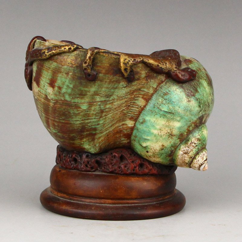 Vintage Natural Conch Small Brush Washer (1 of 9)