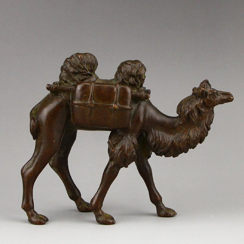 Chinese Red Copper Camel Statue (1 of 7)