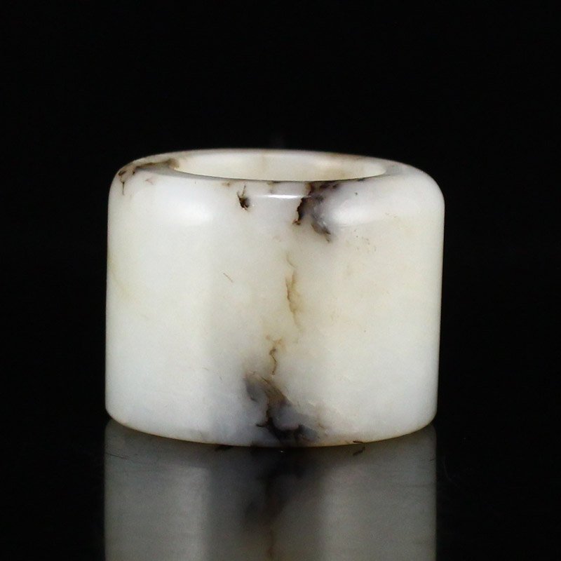 Vintage Chinese Hetian Jade Thumb Ring (1 of 7)