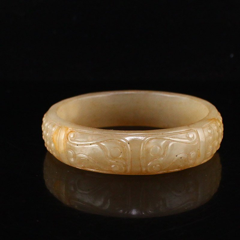 Inside Diameter 59 MM Chinese Hetian Jade Bracelet (1 of 7)