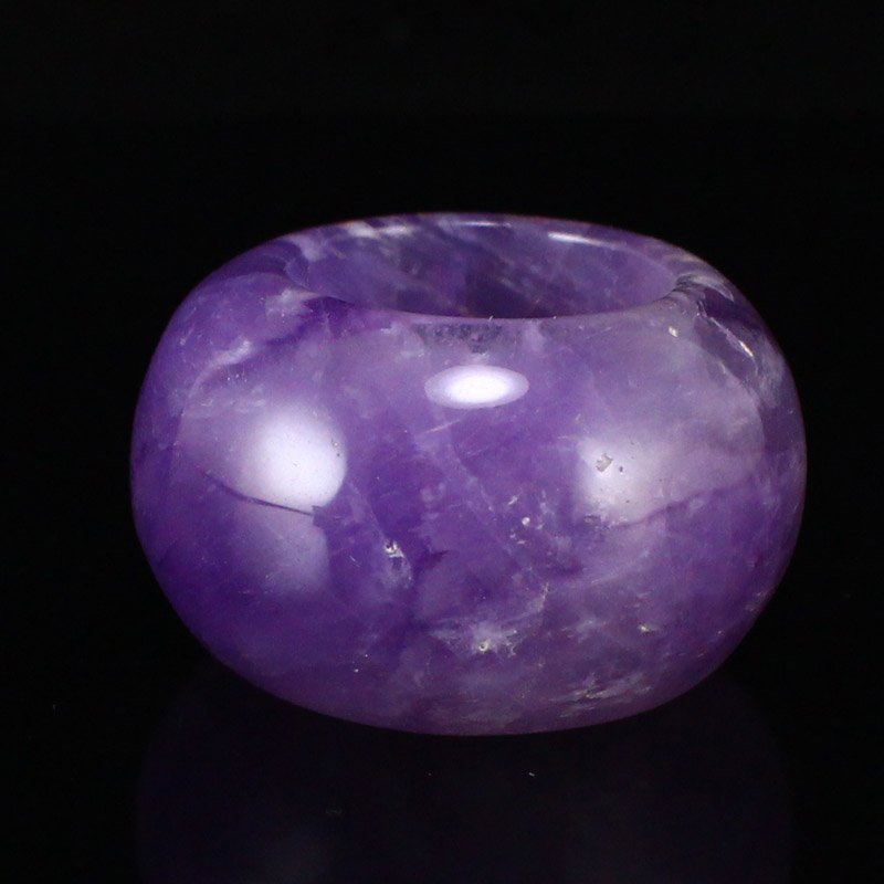 Chinese Natural Amethyst Thumb Ring (1 of 6)