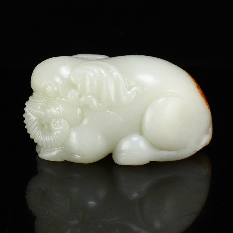 Chinese Hetian Jade Elephant Pendant (1 of 8)