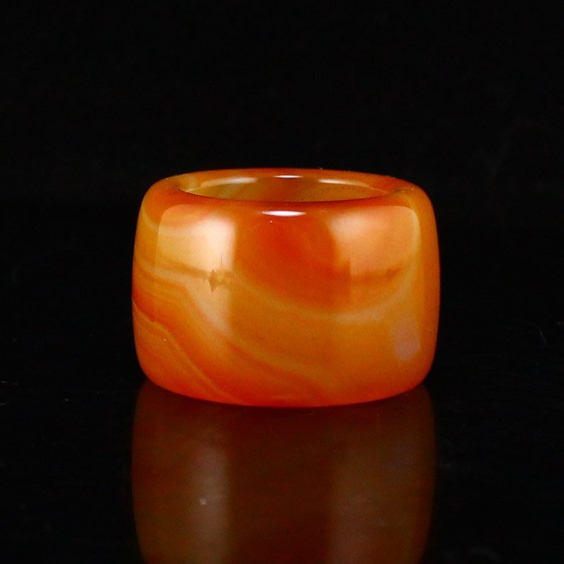 Chinese Natural Agate Thumb Ring (1 of 6)