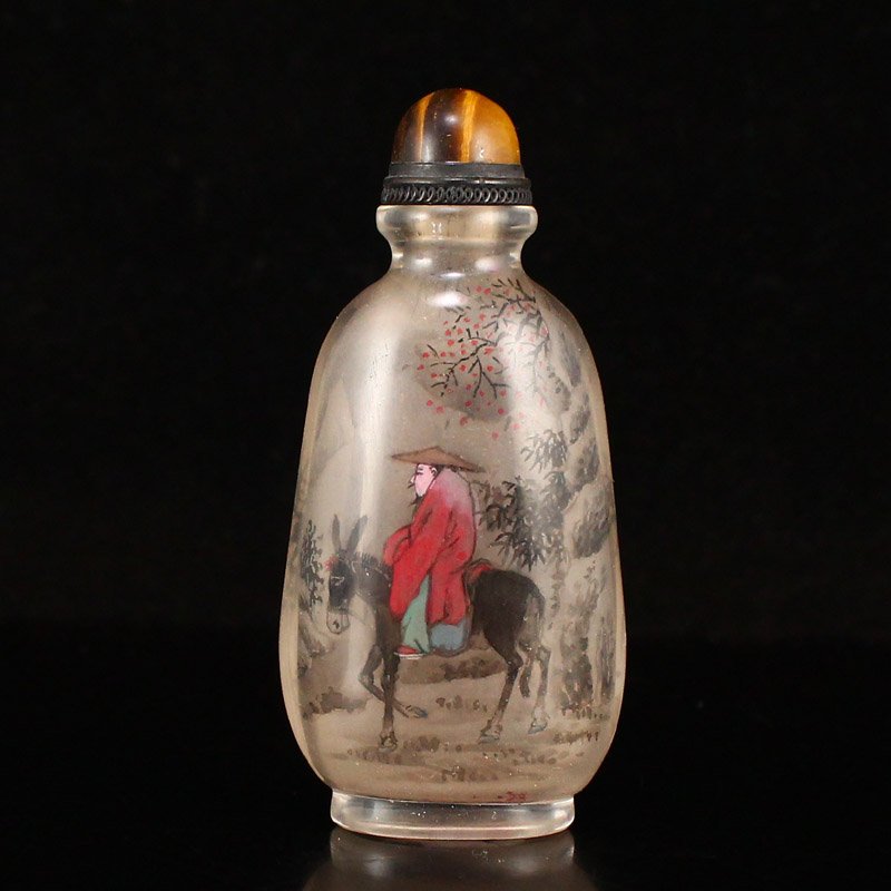 Chinese Peking Glass Inside Painting Snuff Bottle (1 of 7)