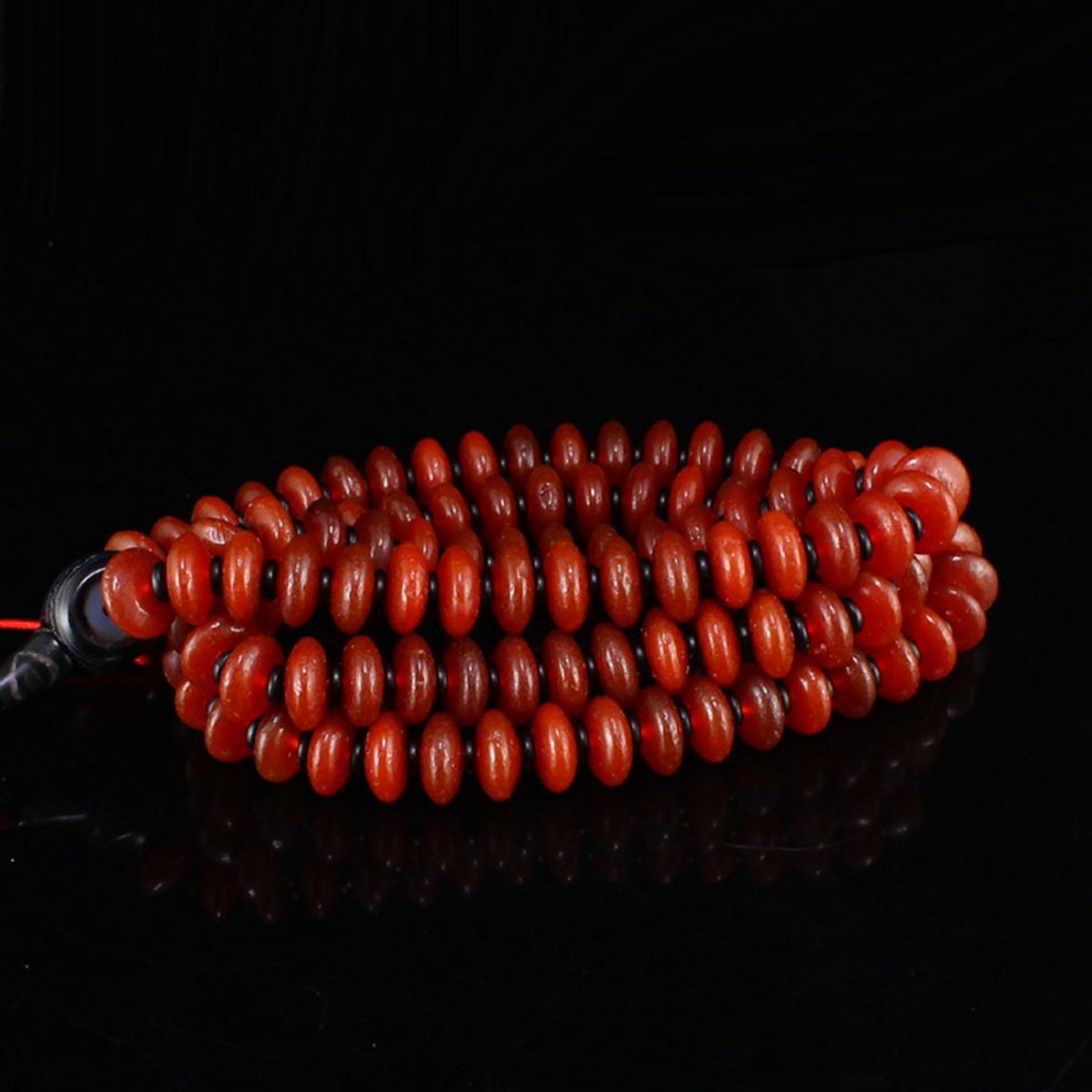 Vintage Chinese Red Agate Beads Necklace (1 of 6)