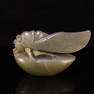 Vivid Chinese Shoushan Stone Cicada Statue