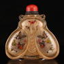 Cicada Shape Peking Glass Inside Painting Snuff Bottle