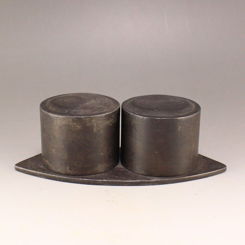 Vintage Silver Double Thumb Ring Box (1 of 7)