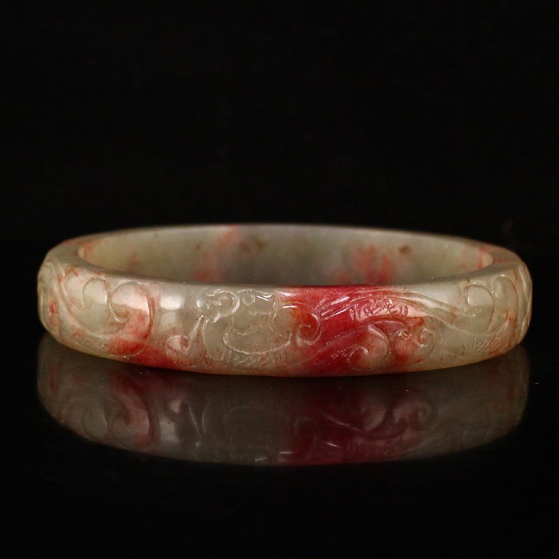 Inside Diameter 80mm Chinese Hetian Jade Arm Bracelet (1 of 7)