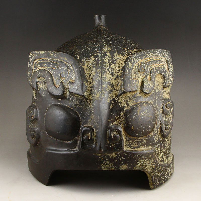 Vintage Chinese Bronze Armet (1 of 7)