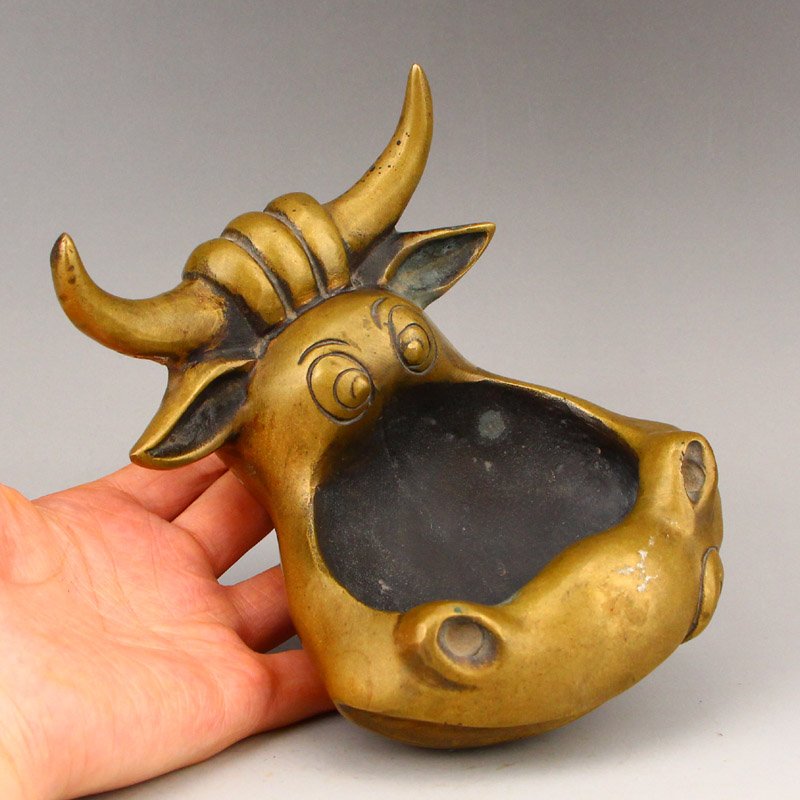 Vintage Brass Ox Head Brush Washer: Vintage Brass Ox Head Brush Washer Dimension: 139 x 107 x 74(mm) 5.47 x 4.21 x 2.91(inches) Weight:1.71 lbs/777 g
