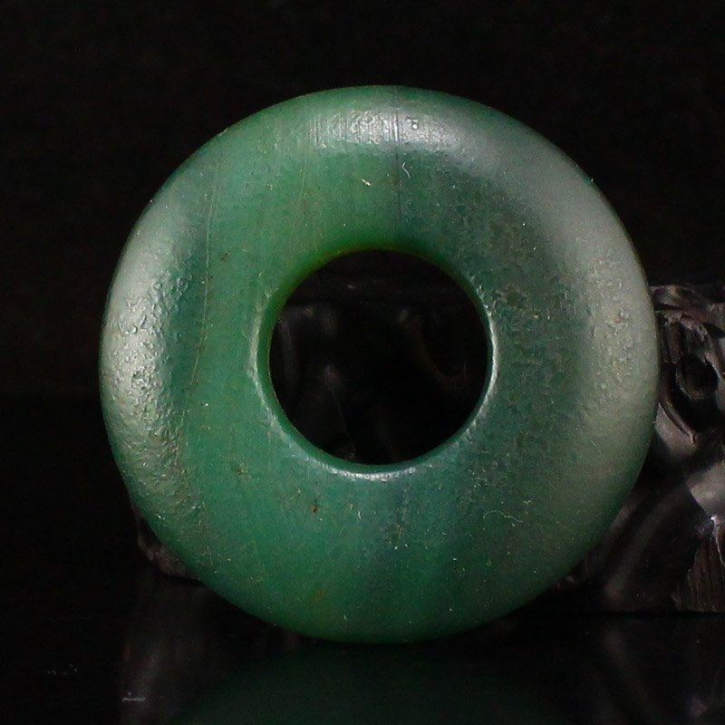 Vintage Green Agate Lucky Ring Pendant (1 of 6)
