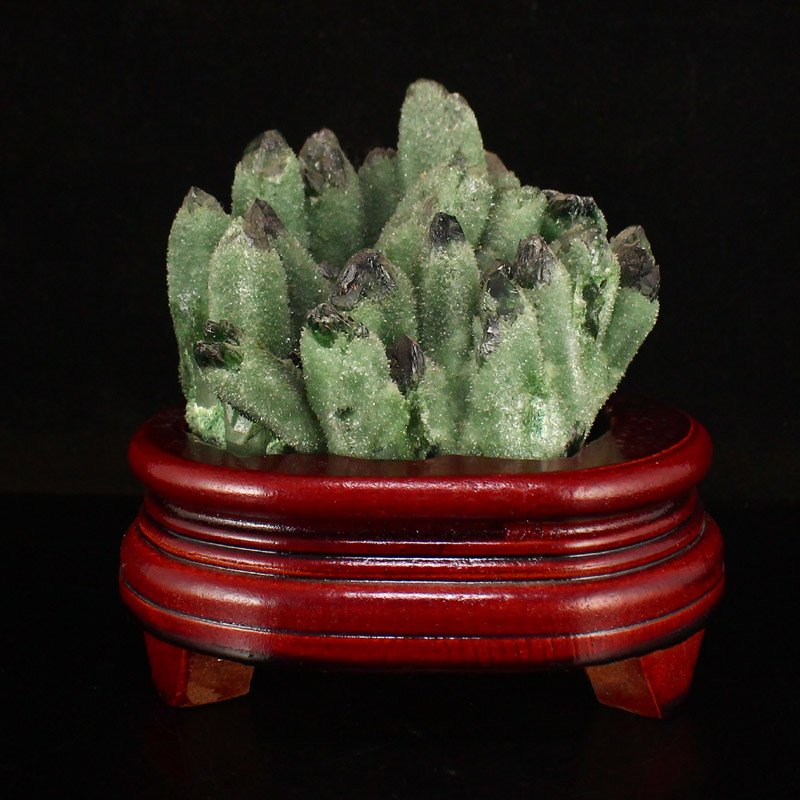 Beautiful Green Crystal Original Stone Statue (1 of 6)