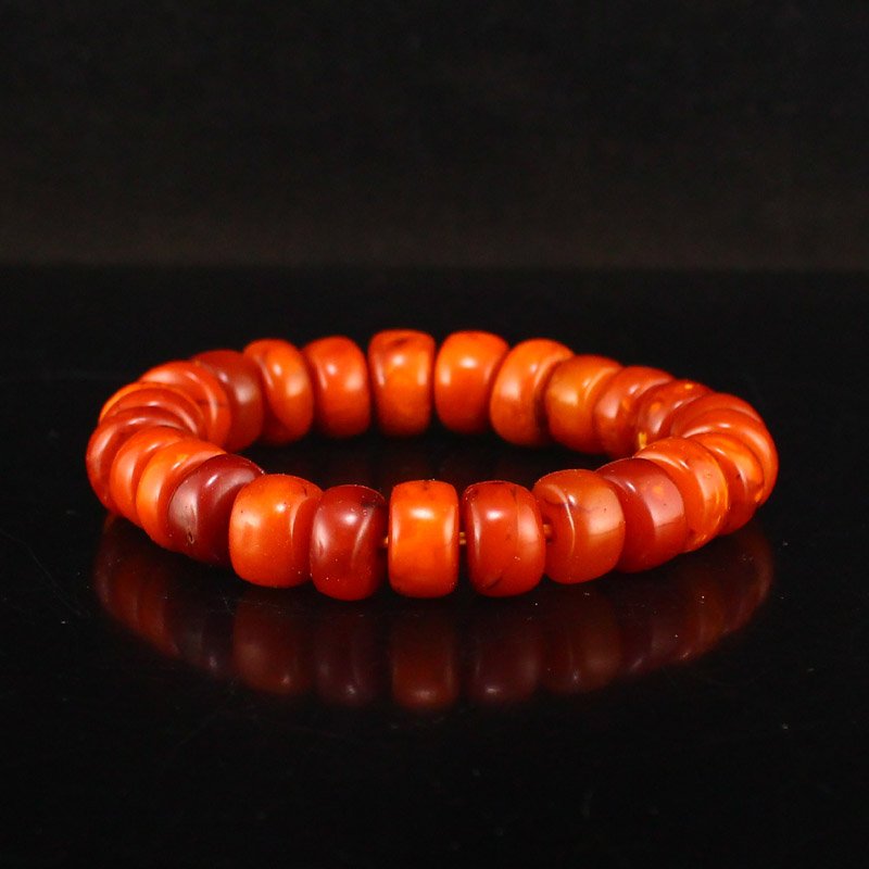 Vintage Amber Beads Bracelet (1 of 6)