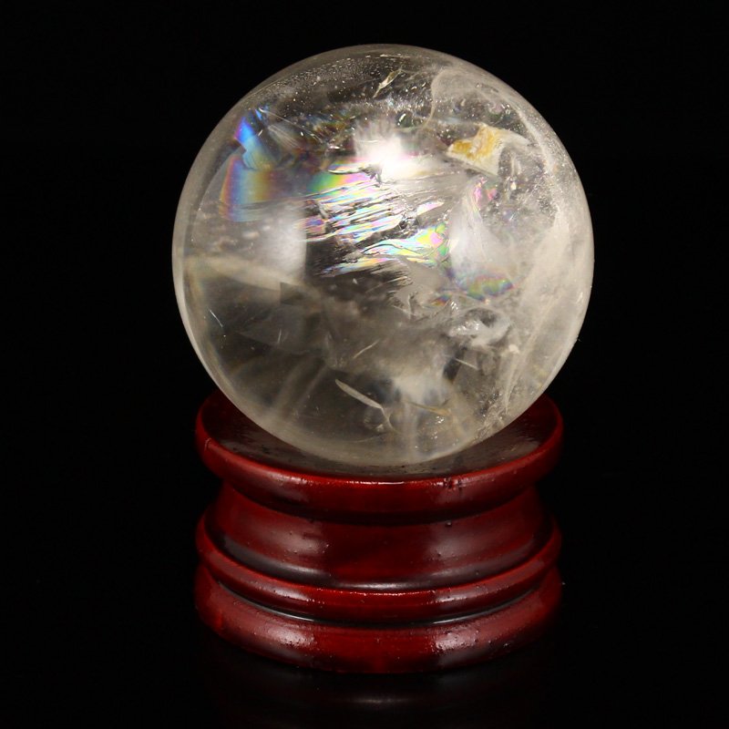 Vintage Chinese White Crystal Fengshui Ball (1 of 7)