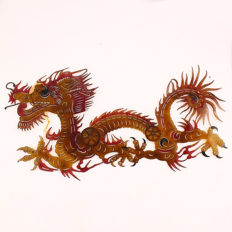 Chinese Handmade Cowhide Shadow Play Puppet--Dragon (1 of 4)