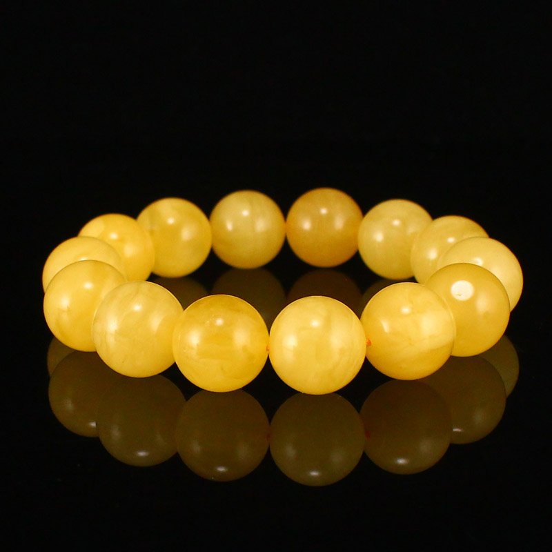 Superb 16 MM Amber Beads Bracelet (1 of 7)