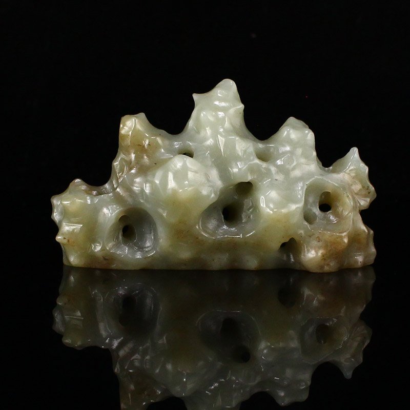 Chinese Hetian Jade Bird Statue w Certificate (1 of 7)