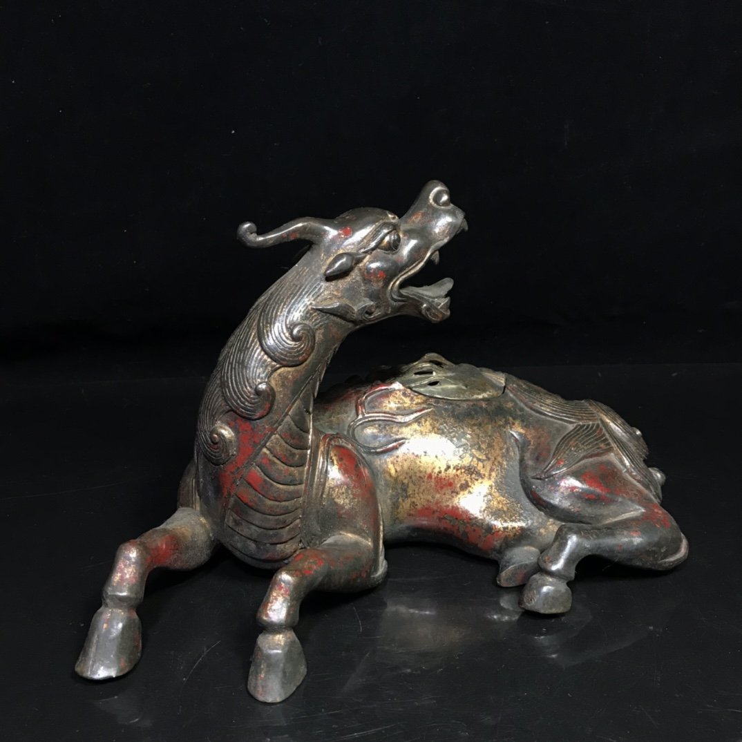 Vintage Red Copper Lucky Beast Incense Burner (1 of 9)
