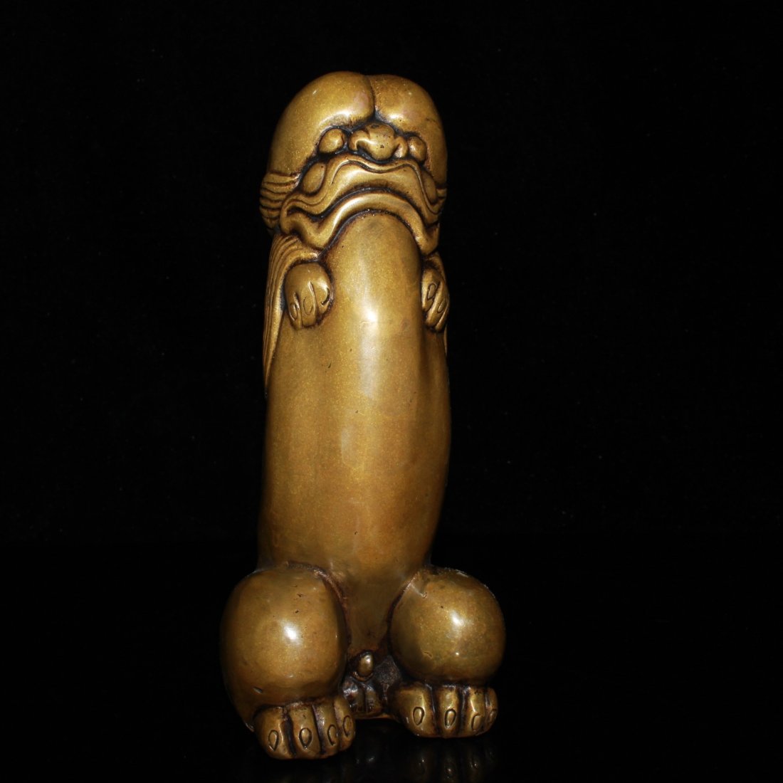 Chinese Red Copper Statue (1 of 9)