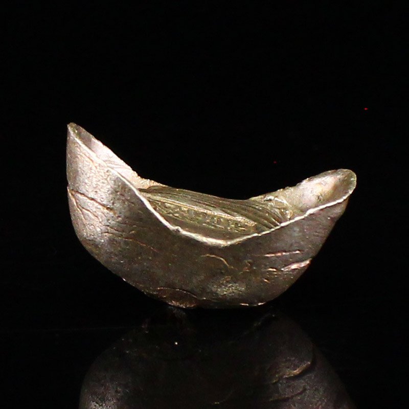 Chinese Qing Dynasty Pure Silver Ingot (1 of 6)