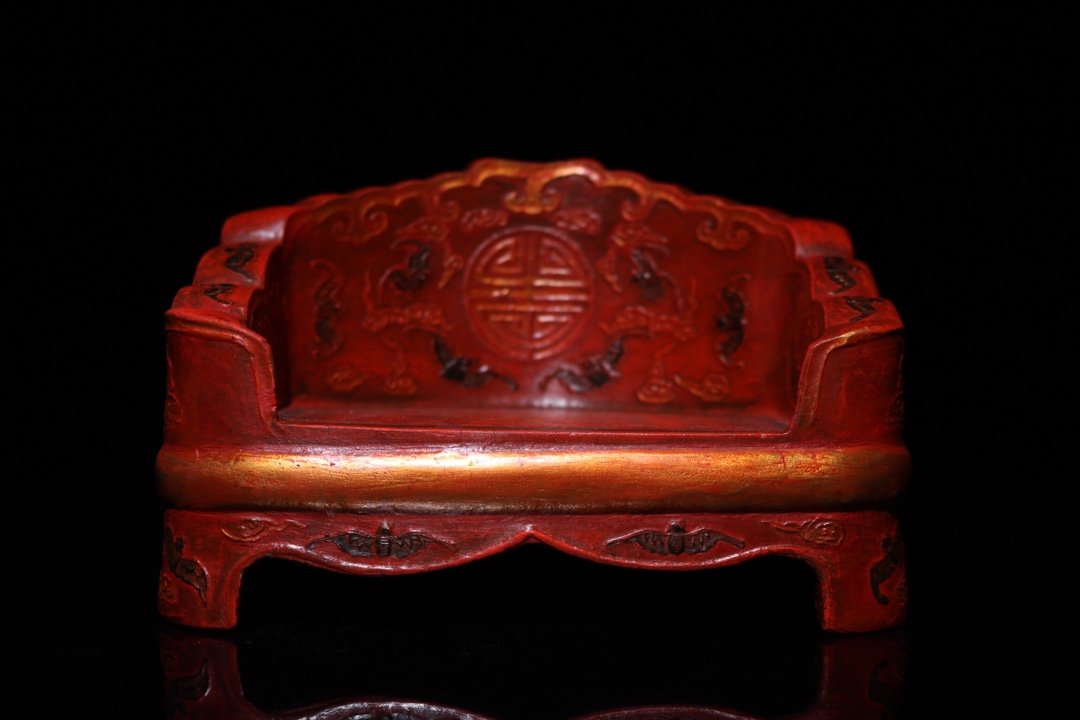 Vintage Chinese Cinnabar Ink Block Statue (1 of 6)