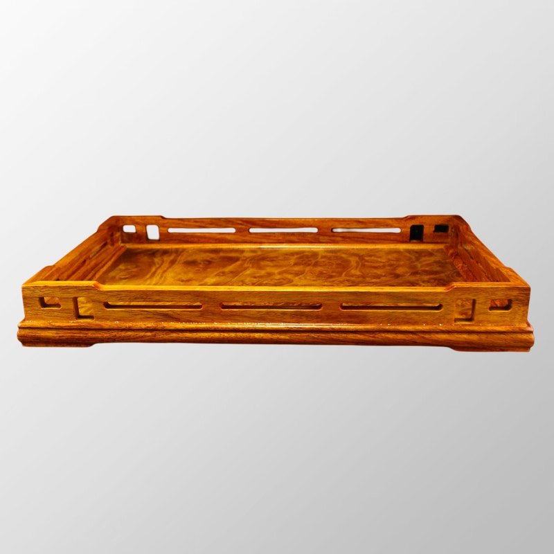 Beautiful Design Jinsinan Wood Tea Tray: Beautiful Design Jinsinan Wood Tea Tray Dimension: 330 x 230 x 40 (mm) 12.99 x 9.05 x 1.57 (inches) Weight: 1.59 lbs/ 720 g