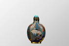 Chinese Gilt Gold Bronze Cloisonne Snuff Bottle