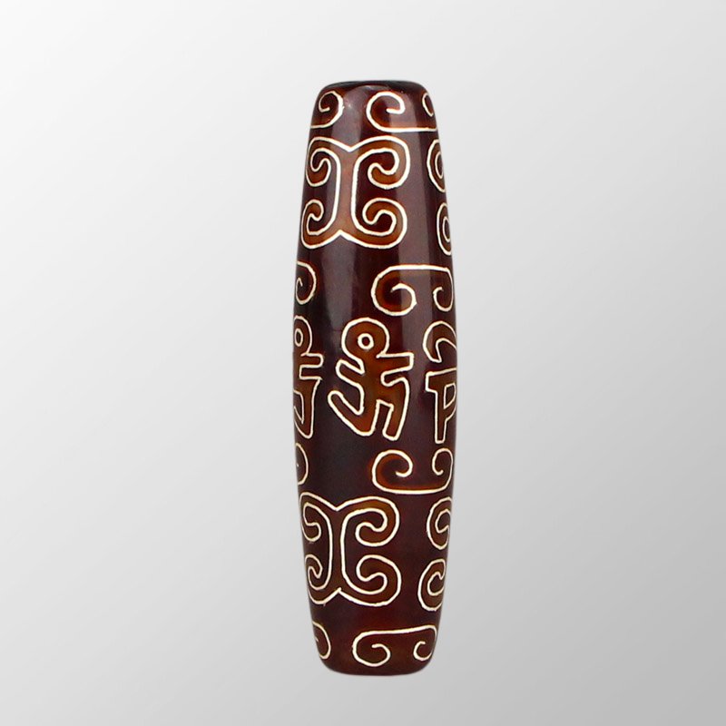 Vintage Tibetan DZI Agate Inlay Silver Wires Pendant: Vintage Tibetan DZI Agate Inlay Silver Wires Pendant Dimension: 71 x 19x 19(mm) 2.80 x 0.74 x 0.74(inches) Weight: 0.10 lbs/48 g