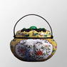 Vintage Chinese Bronze Enamel Cloisonne Handwarmer