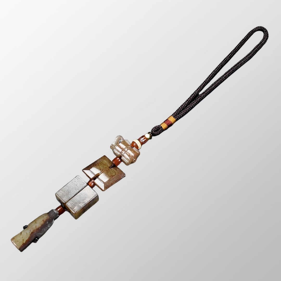 Superb Old Chinese Hetian Jade Figure Pendant (1 of 9)