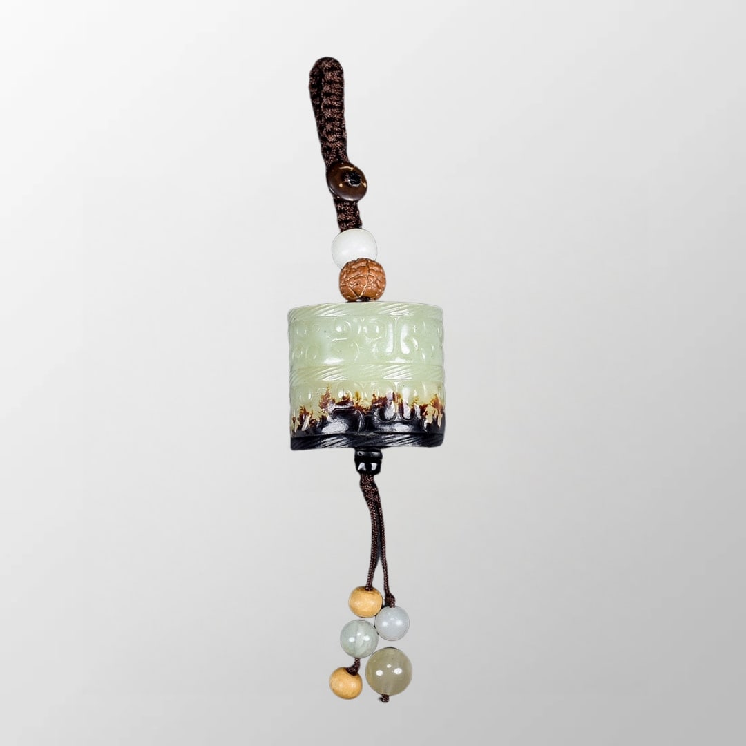 Superb Old Chinese Hetian Jade Lucky Pendant (1 of 10)