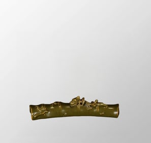 Chinese Tea Dust Glaze High Relief Chi Dragon Porcelain Paperweight