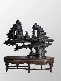 Beautiful Shape Natural Lingbi Stone Original Stone Mountain Statue