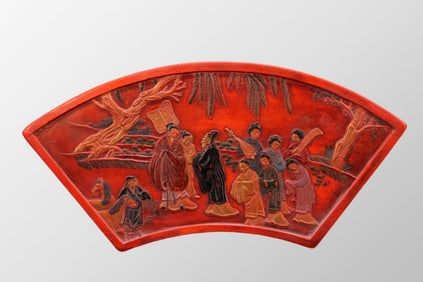 Vintage Chinese Cinnabar Ink Block Statue