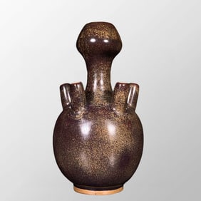 Chinese Jun Kiln Variable Glaze Porcelain Bottle