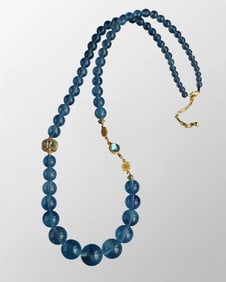 Beautiful Natural Aquamarine Beads Necklace