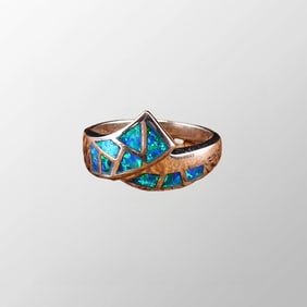 Green Opal 925 Sterling Silver Ring