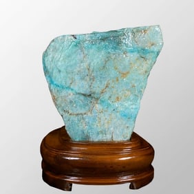 3.4Kg Brazil Natural Amazonite Original Stone Statue